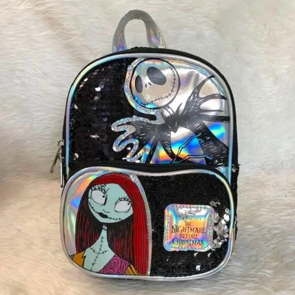 The Nightmare Before Christmas sequin backpack - Picture 1 of 3